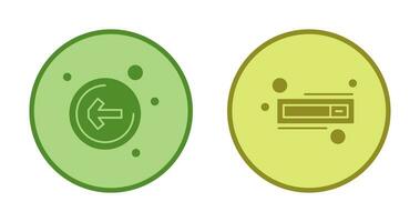 Left Arrow and Switch Icon vector