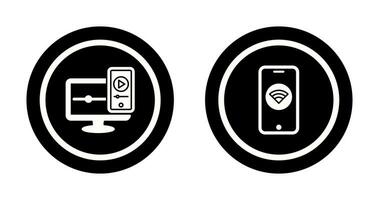 Wifi y sensible icono vector