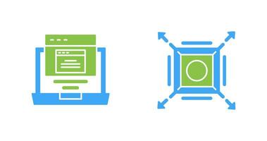 Pop Up and Maximize Icon vector
