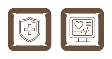 Protection and Plus Icon vector