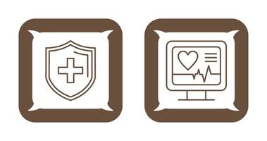 Protection and Plus Icon vector