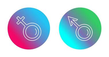 Female and Male Icon vector