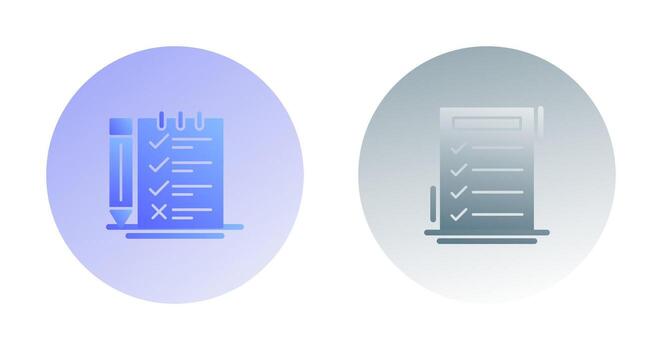 Survey Checklist and To do List Icon vector