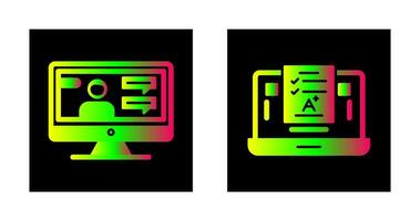 Internet and Scores Icon vector