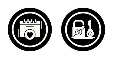 Romance and Wedding day Icon vector