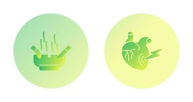 Heart Attack and hashtray Icon vector