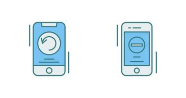 Restart and Remove Icon vector