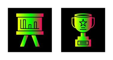 Board and Trophy Icon vector