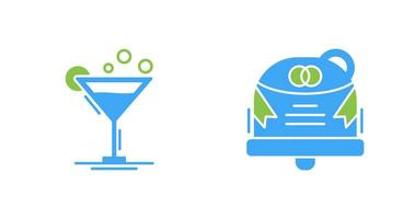 Coktail and Wedding Icon vector