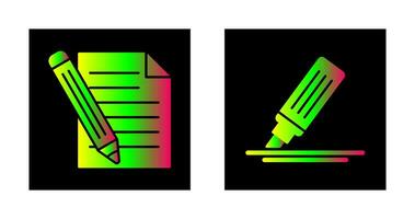 Pencil and MarkerSnack and Money Icon vector