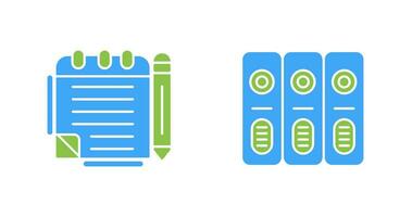 Notepad and Document Icon vector