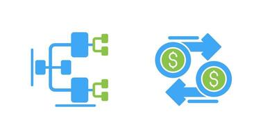 Chart and Dollar Icon vector