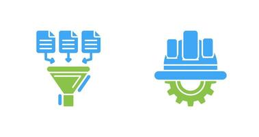 Data Collection and Engineering Icon vector