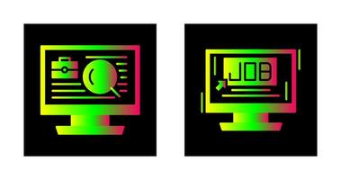 Job and Job Search Icon vector