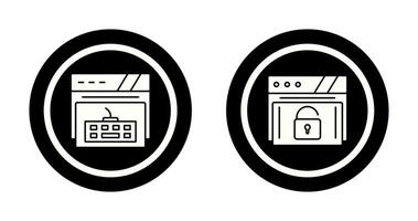 Keyboard and Padlock Icon vector