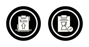 Upload and Hourglass Icon vector