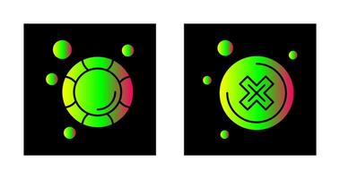 Close and Lifesaver Icon vector