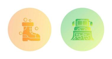 Snowshoes and Truck Icon vector