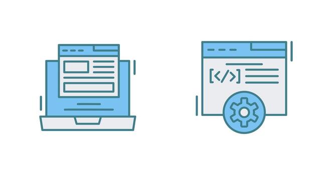 Layout and Development Icon vector