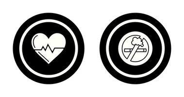 Health and No Smoking Icon vector
