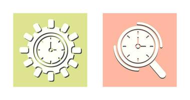 Direction and Magnifier Icon vector