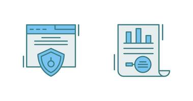 Web Security and Market Research Icon vector