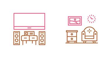 Home Theater and Living Room Icon vector