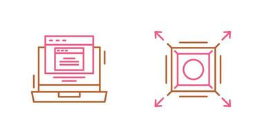 Pop Up and Maximize Icon vector