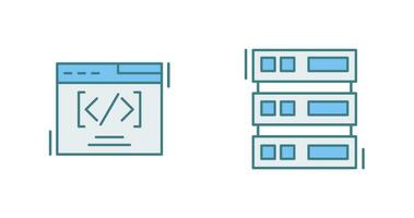 Web Coding ND Server Icon vector