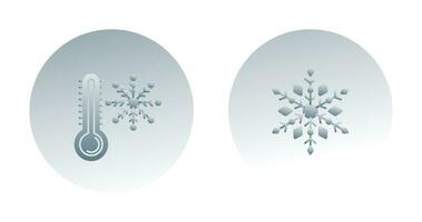 Snow Flake and Cold Icon vector