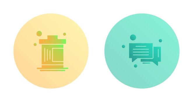 Eliminar y mensaje burbuja icono vector