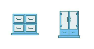 Cabinet and Business Icon vector