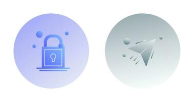 Lock and Send Icon vector