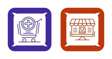 Add to Cart and Online Shopping Icon vector
