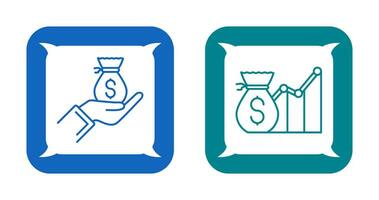 Wage and Email Icon vector