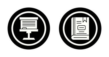 Board and Book Icon vector