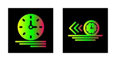 hora administración y hora administración icono vector