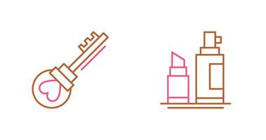 Key and Make up  Icon vector