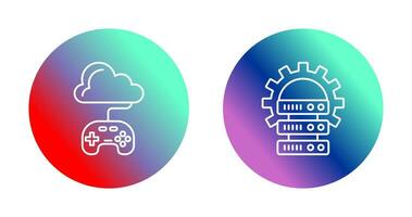 Gaming and Server Icon vector