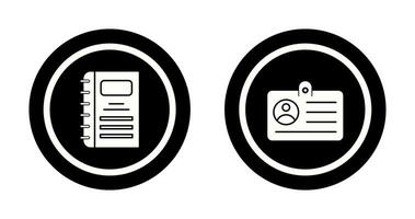 Notebook and CardSnack and Money Icon vector