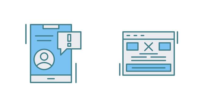 Notification and Error Icon vector