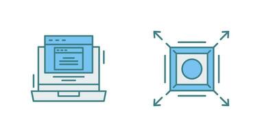 Pop Up and Maximize Icon vector