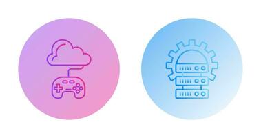 Gaming and Server Icon vector