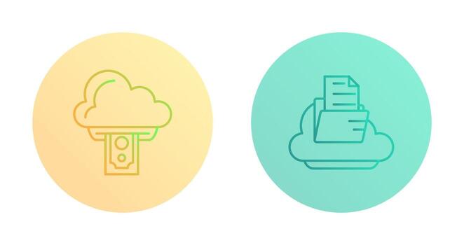 Cloud Computing and Cloud  Icon vector