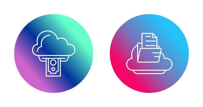 Cloud Computing and Cloud  Icon vector