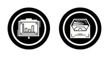 Presentation and Salary Icon vector