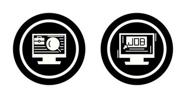 Job and Job Search Icon vector