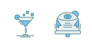 Coktail and Wedding Icon vector