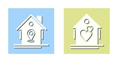 Location and Favorite Icon vector