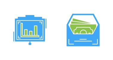 Presentation and Salary Icon vector